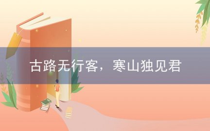 古路无行客，寒山独见君